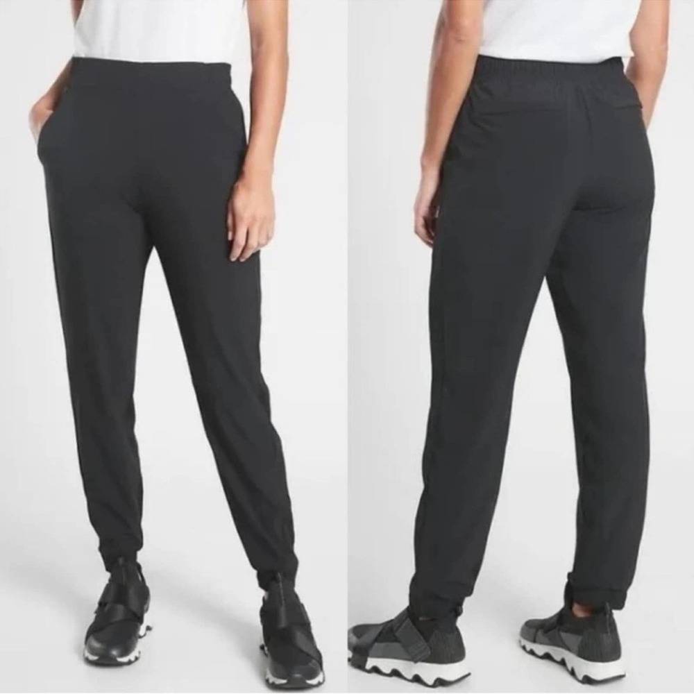 Athleta Brooklyn Black High Rise Lightweight Joggers Women’s Size 0